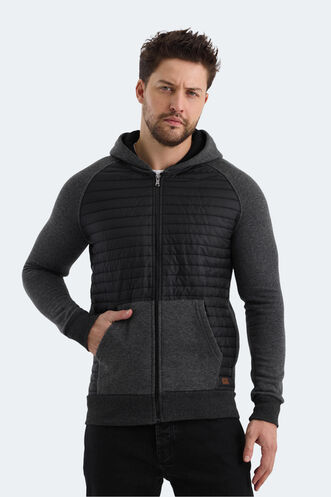 Slazenger BASS Men's Sweatshirt Anthracite - Thumbnail