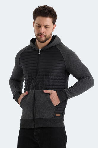 Slazenger BASS Men's Sweatshirt Anthracite - Thumbnail