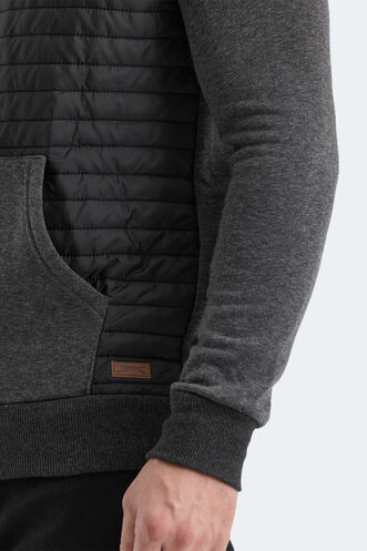 Slazenger BASS Men's Sweatshirt Anthracite - Thumbnail