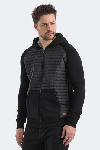Slazenger BASS Men's Sweatshirt Black - Thumbnail