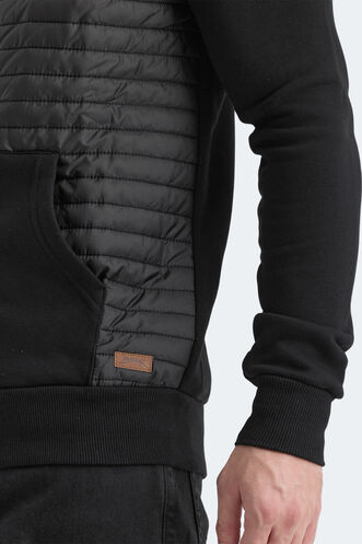 Slazenger BASS Men's Sweatshirt Black - Thumbnail