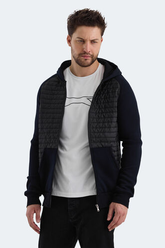 Slazenger BASS Men's Sweatshirt Navy - Thumbnail