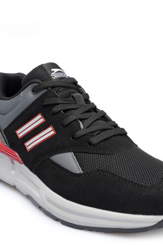 Slazenger BEOWULF Sneaker Erkek Ayakkabı Siyah - Beyaz - Thumbnail