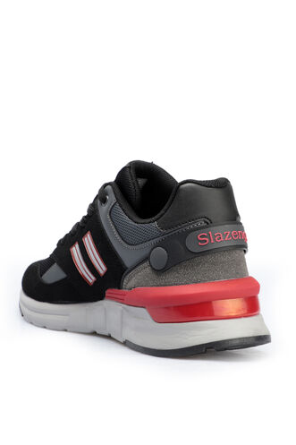 Slazenger BEOWULF Sneaker Erkek Ayakkabı Siyah - Beyaz - Thumbnail