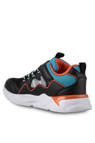 Slazenger BEST Sneaker Boys' Shoes Black - Turquoise - Thumbnail