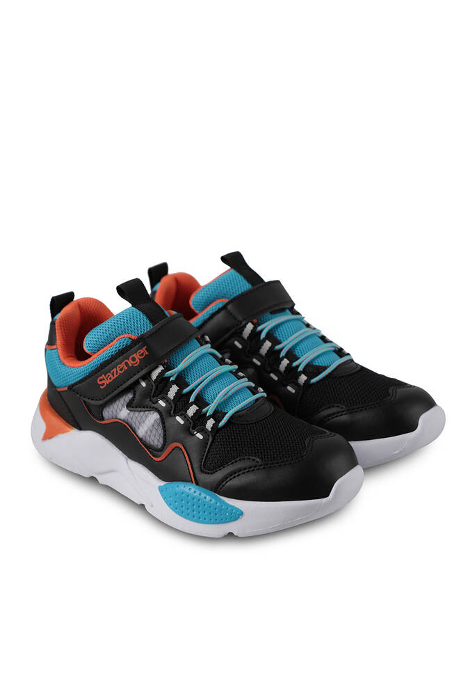 Slazenger BEST Sneaker Boys' Shoes Black - Turquoise