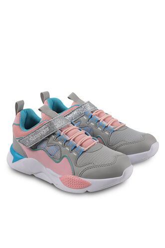 Slazenger BEST Sneaker Girls Children's Shoes Gray - Pink - Thumbnail