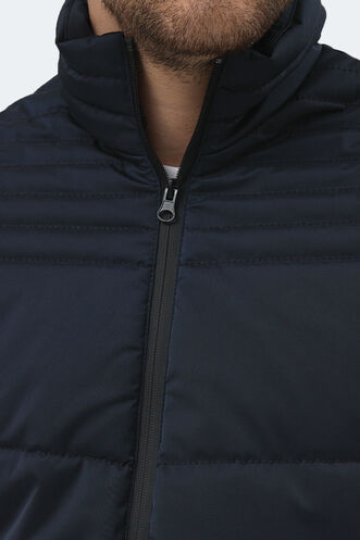 Slazenger BLANCO Erkek Dik Yaka Slim Fit Lacivert Mont & Kaban - Thumbnail