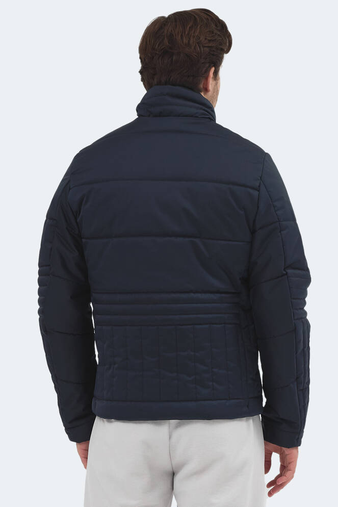 Slazenger BLANCO Erkek Dik Yaka Slim Fit Lacivert Mont & Kaban