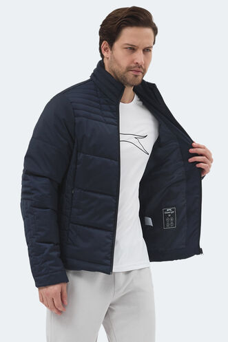 Slazenger BLANCO Erkek Dik Yaka Slim Fit Lacivert Mont & Kaban - Thumbnail