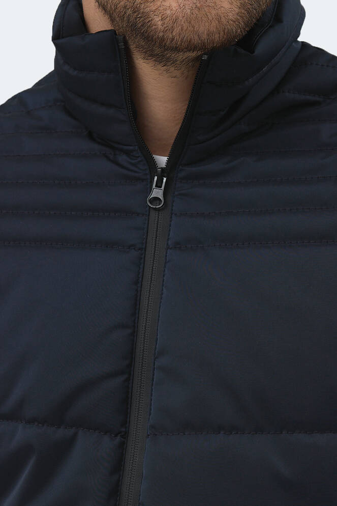 Slazenger BLANCO Erkek Dik Yaka Slim Fit Lacivert Mont & Kaban