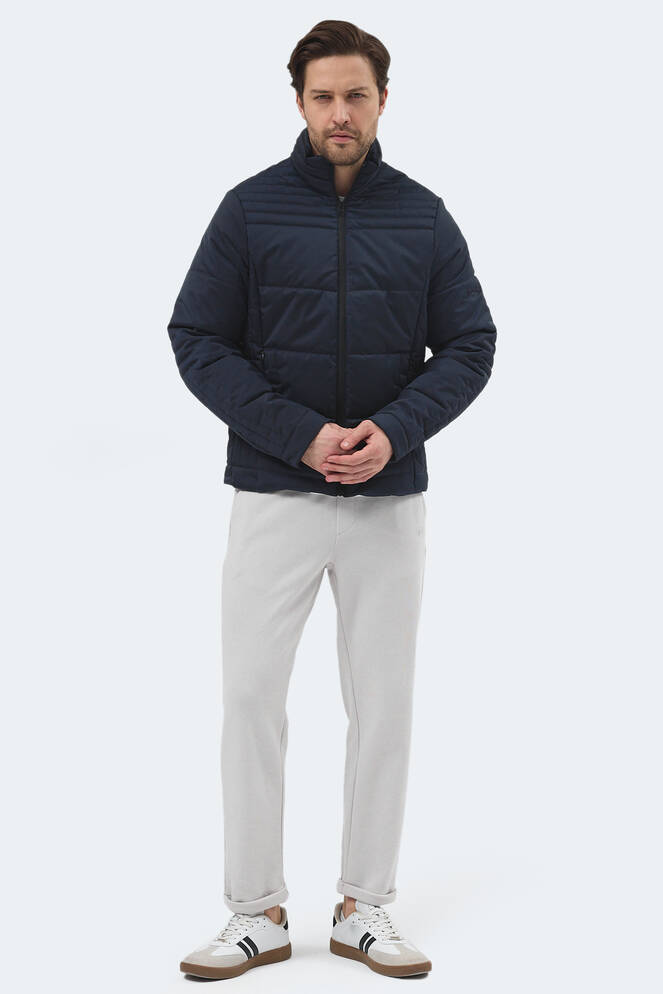 Slazenger BLANCO Erkek Dik Yaka Slim Fit Lacivert Mont & Kaban