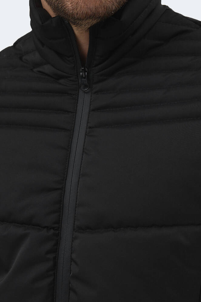 Slazenger BLANCO Erkek Dik Yaka Slim Fit Siyah Mont & Kaban