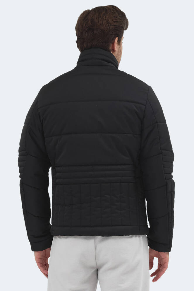 Slazenger BLANCO Erkek Dik Yaka Slim Fit Siyah Mont & Kaban