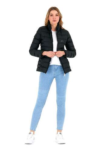 Slazenger BLOCKY Erkek Mont & Ceket Siyah - Thumbnail