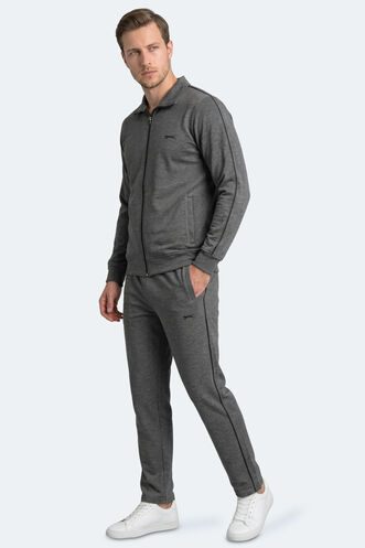 Slazenger - Slazenger BLOWBACK Erkek Slim Fit Antrasit Eşofman Takımı