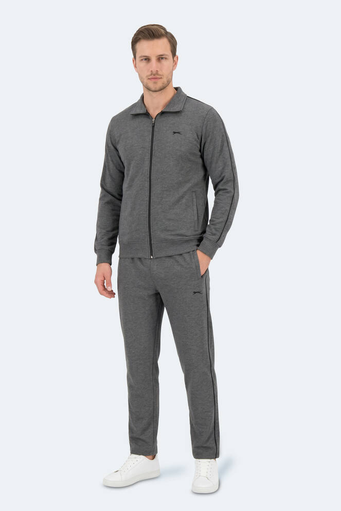 Slazenger BLOWBACK Erkek Slim Fit Antrasit Eşofman Takımı