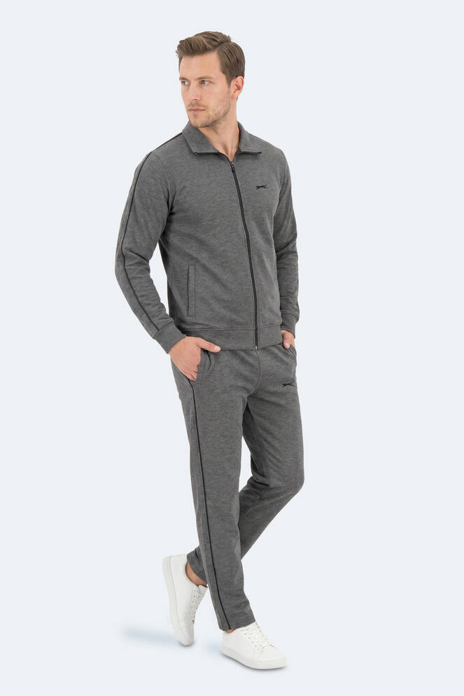 Slazenger BLOWBACK Erkek Slim Fit Antrasit Eşofman Takımı