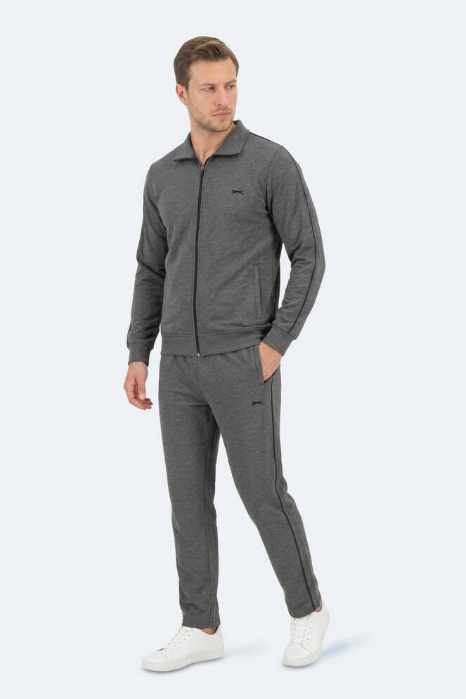 Slazenger BLOWBACK Erkek Slim Fit Antrasit Eşofman Takımı