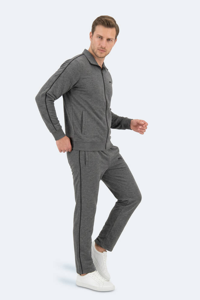 Slazenger BLOWBACK Erkek Slim Fit Antrasit Eşofman Takımı