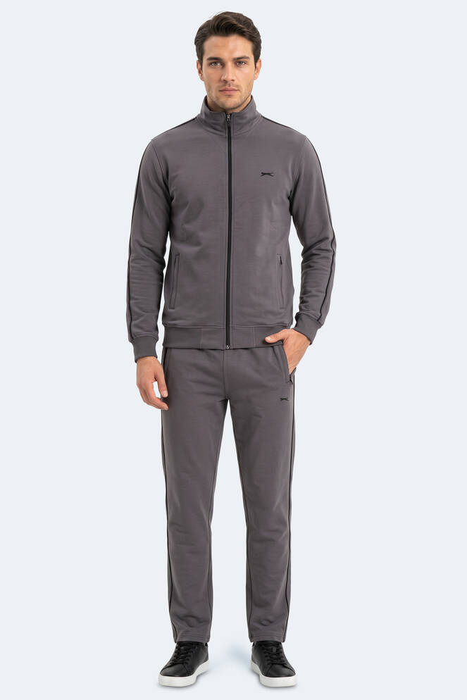 Slazenger BLOWBACK Erkek Slim Fit Koyu Gri Eşofman Takımı