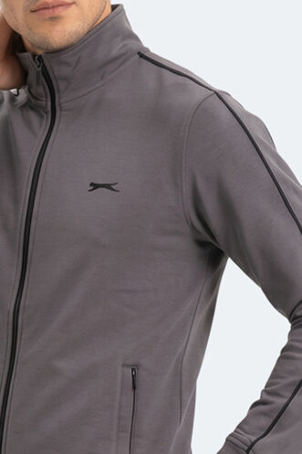 Slazenger BLOWBACK Erkek Slim Fit Koyu Gri Eşofman Takımı - Thumbnail