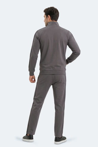 Slazenger BLOWBACK Erkek Slim Fit Koyu Gri Eşofman Takımı - Thumbnail