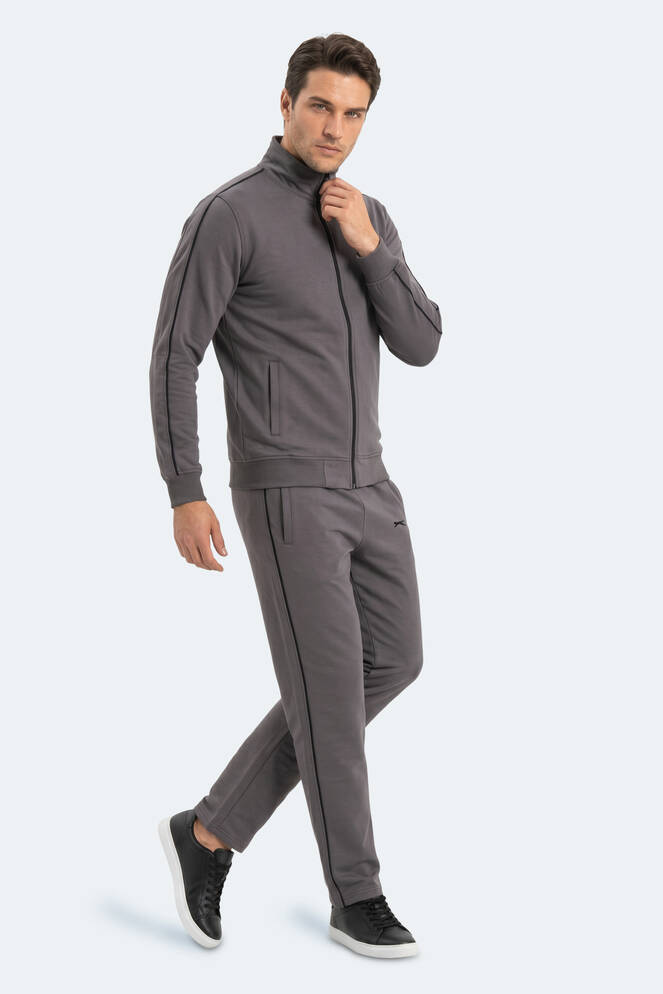 Slazenger BLOWBACK Erkek Slim Fit Koyu Gri Eşofman Takımı