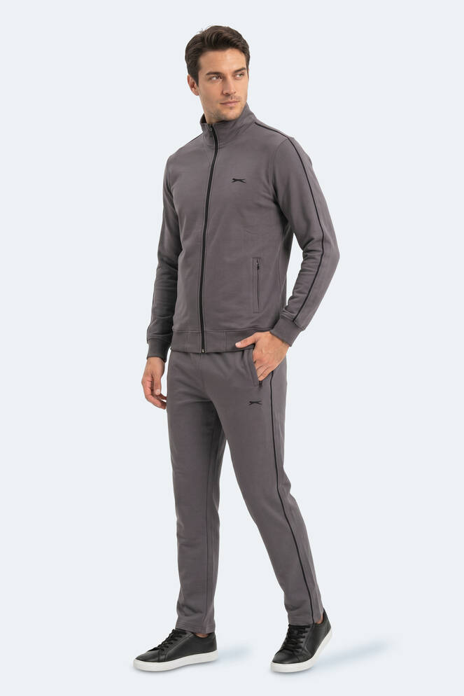 Slazenger BLOWBACK Erkek Slim Fit Koyu Gri Eşofman Takımı