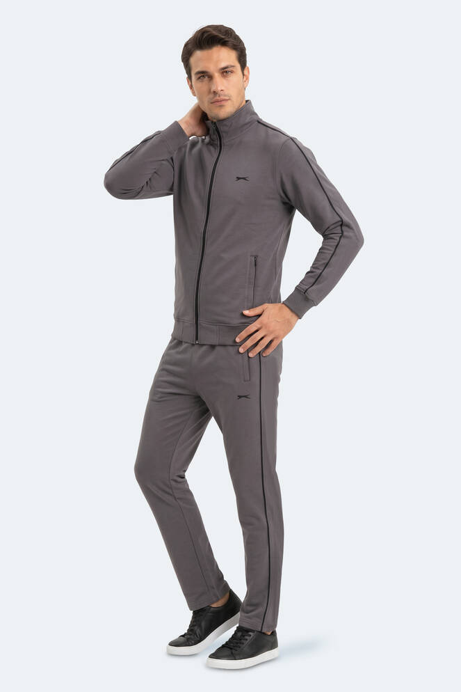 Slazenger BLOWBACK Erkek Slim Fit Koyu Gri Eşofman Takımı
