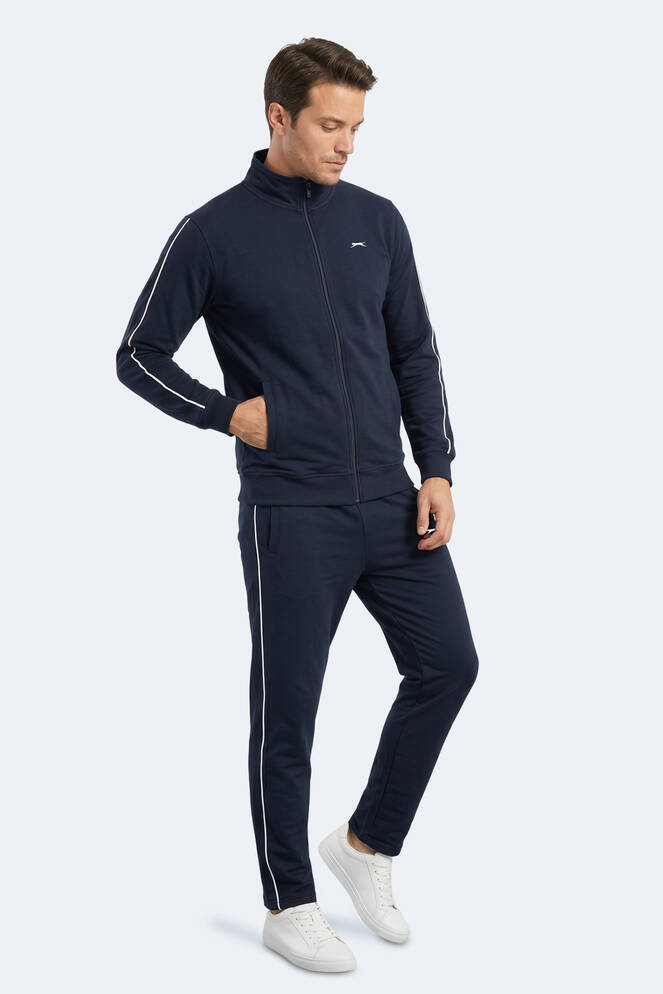 Slazenger BLOWBACK Erkek Slim Fit Lacivert Eşofman Takımı