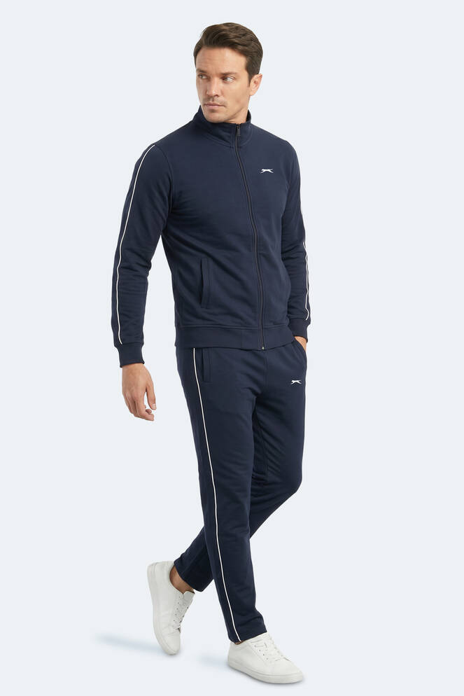 Slazenger BLOWBACK Erkek Slim Fit Lacivert Eşofman Takımı
