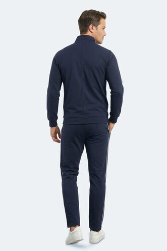 Slazenger BLOWBACK Erkek Slim Fit Lacivert Eşofman Takımı - Thumbnail