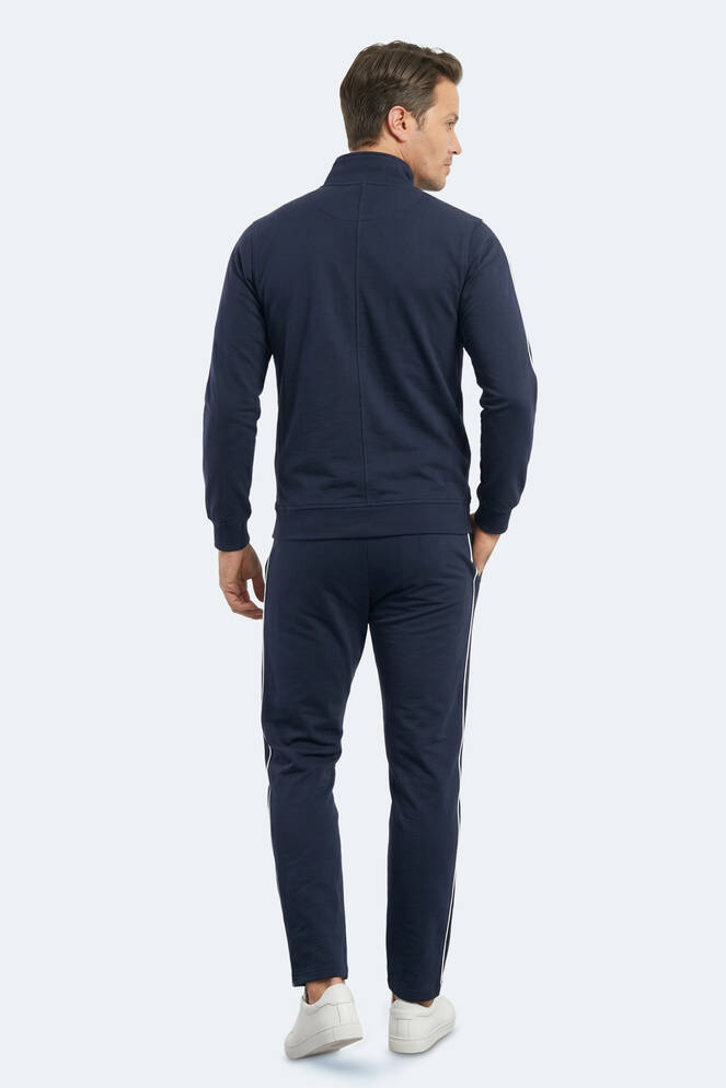 Slazenger BLOWBACK Erkek Slim Fit Lacivert Eşofman Takımı