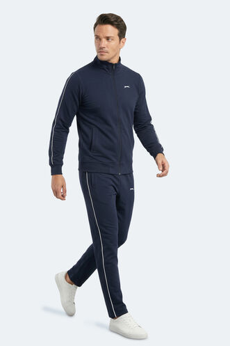 Slazenger BLOWBACK Erkek Slim Fit Lacivert Eşofman Takımı - Thumbnail