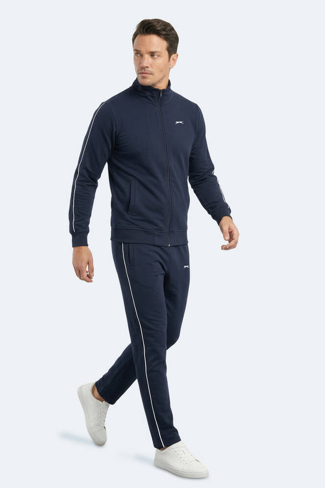 Slazenger BLOWBACK Erkek Slim Fit Lacivert Eşofman Takımı
