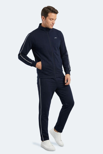 Slazenger BLOWBACK Erkek Slim Fit Lacivert Eşofman Takımı - Thumbnail
