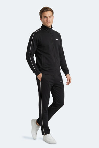 Slazenger BLOWBACK Erkek Slim Fit Siyah Eşofman Takımı - Thumbnail