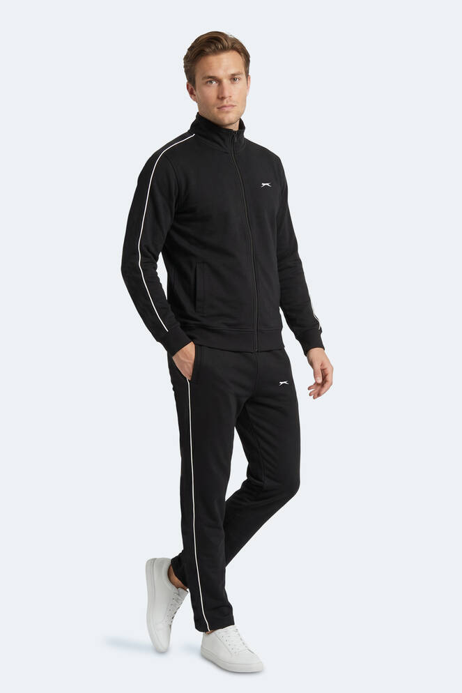 Slazenger BLOWBACK Erkek Slim Fit Siyah Eşofman Takımı