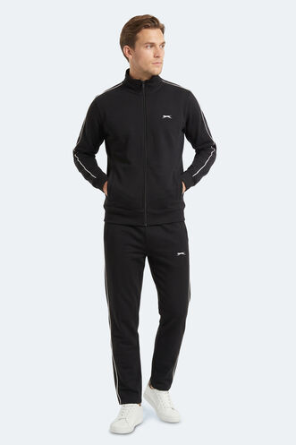 Slazenger BLOWBACK Erkek Slim Fit Siyah Eşofman Takımı - Thumbnail