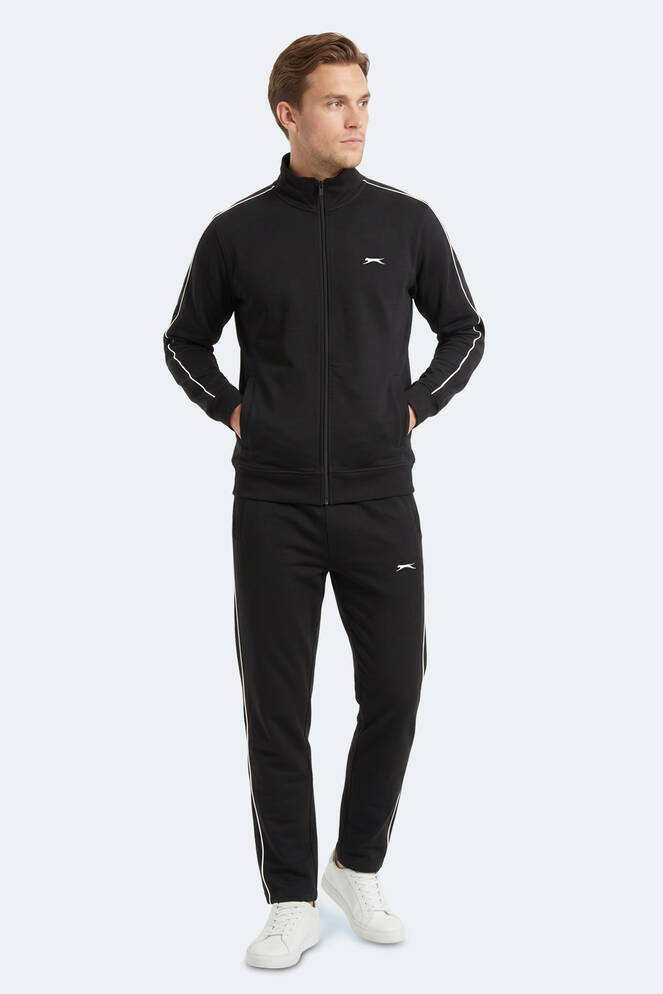 Slazenger BLOWBACK Erkek Slim Fit Siyah Eşofman Takımı