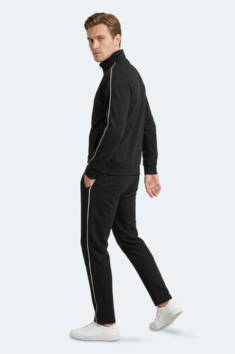 Slazenger BLOWBACK Erkek Slim Fit Siyah Eşofman Takımı - Thumbnail