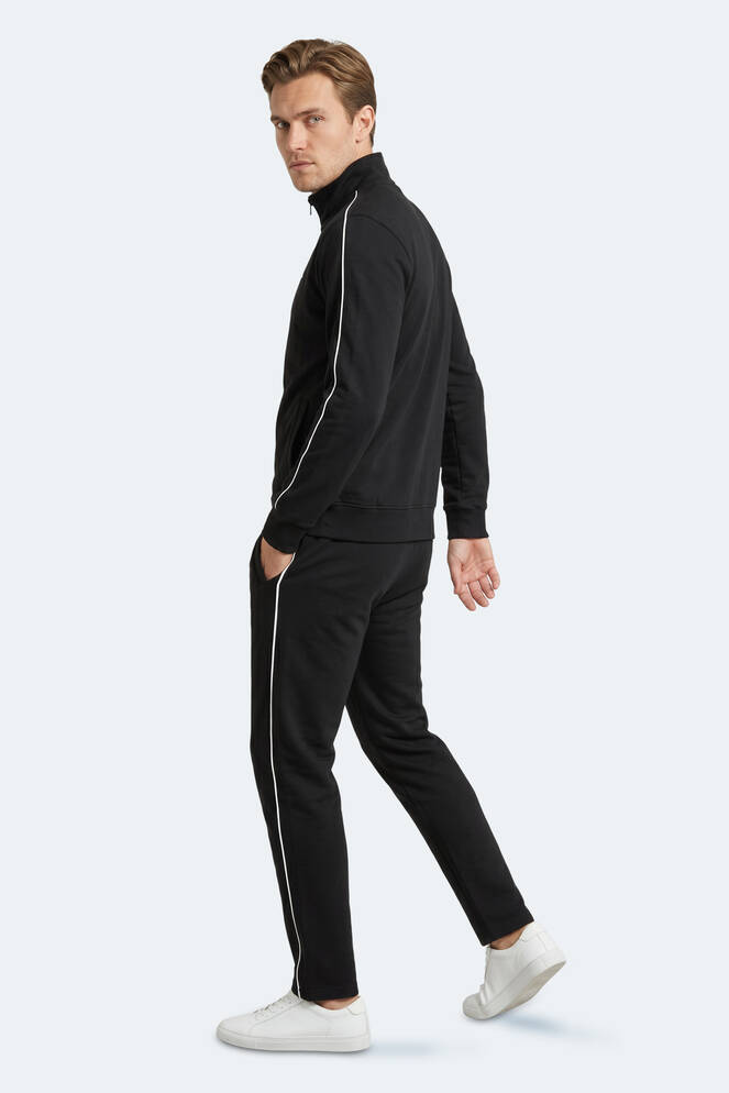 Slazenger BLOWBACK Erkek Slim Fit Siyah Eşofman Takımı
