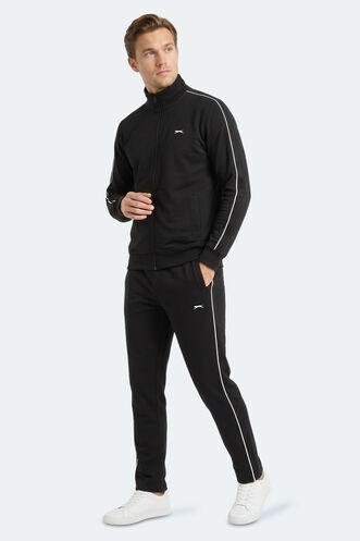 Slazenger BLOWBACK Erkek Slim Fit Siyah Eşofman Takımı - Thumbnail