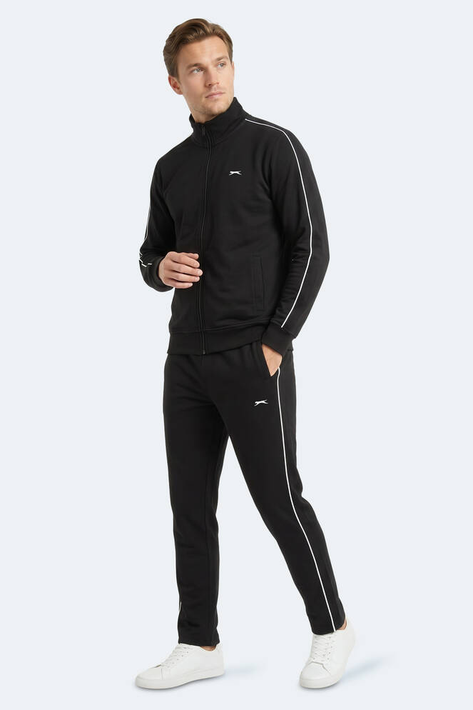 Slazenger BLOWBACK Erkek Slim Fit Siyah Eşofman Takımı