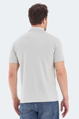 Slazenger BOLT Erkek Polo Yaka Gri Tişört - Thumbnail