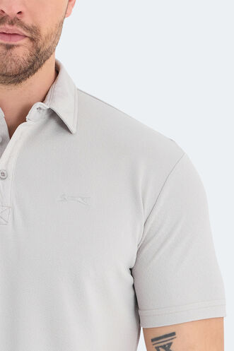Slazenger BOLT Erkek Polo Yaka Gri Tişört - Thumbnail