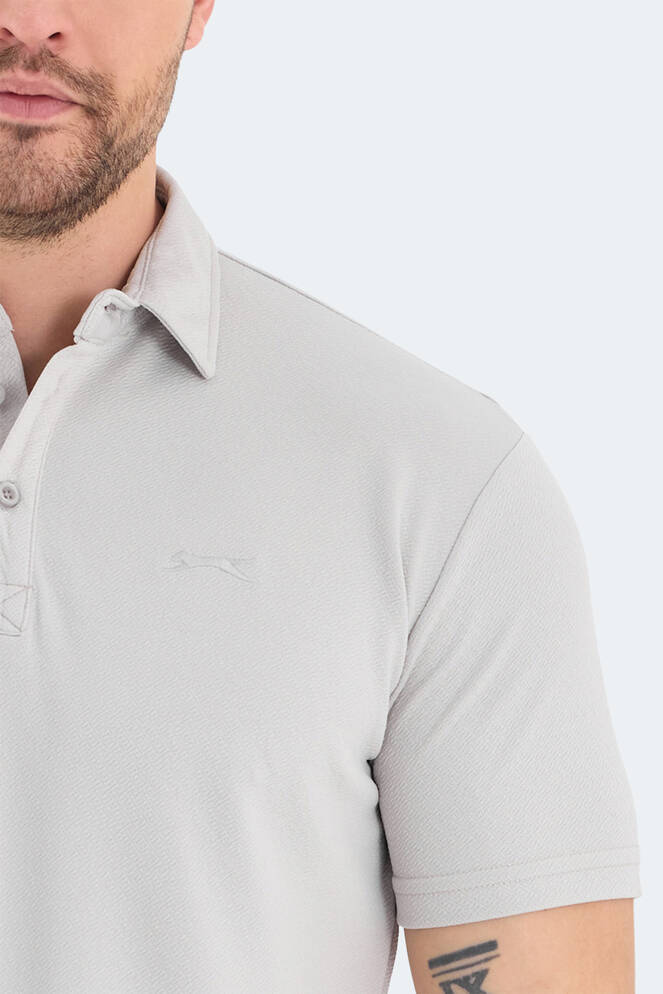 Slazenger BOLT Erkek Polo Yaka Gri Tişört