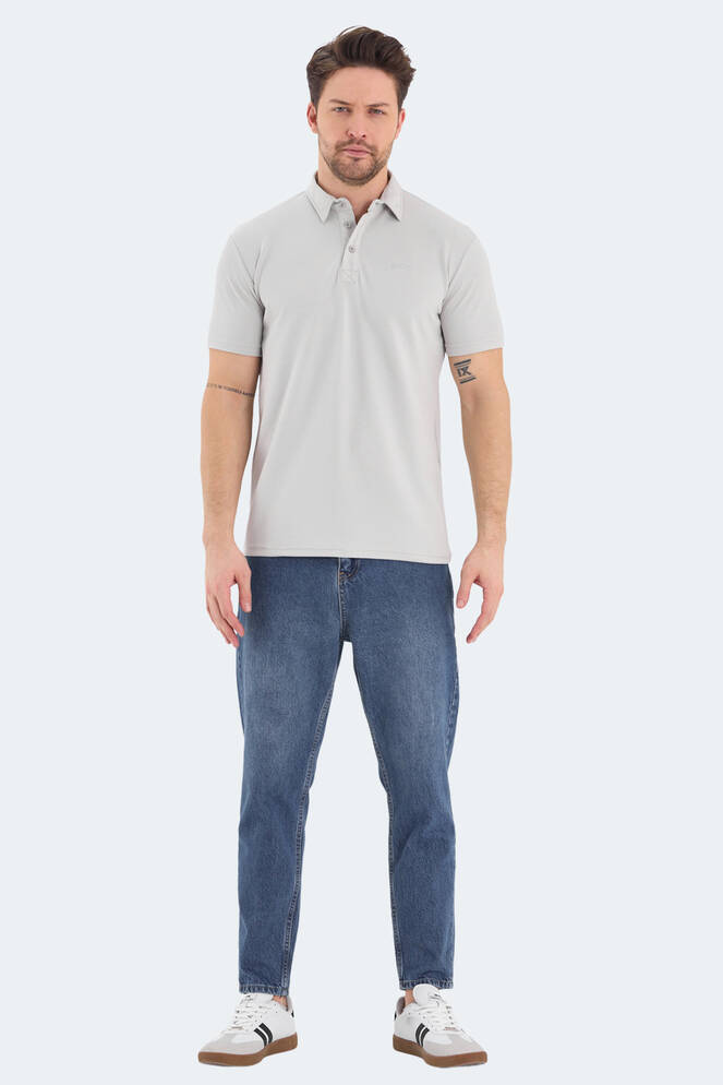 Slazenger BOLT Erkek Polo Yaka Gri Tişört