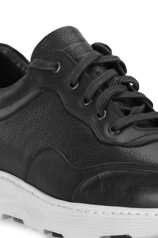 Slazenger BOLTONE I Erkek Deri Siyah Günlük Spor Ayakkabısı
